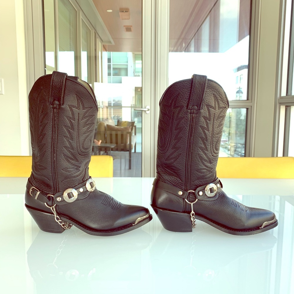 Durango Black Leather Boots